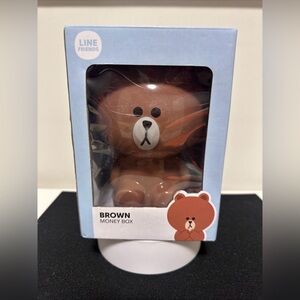 Line Friends Money Ceramic Coin Bank
Brown 7"